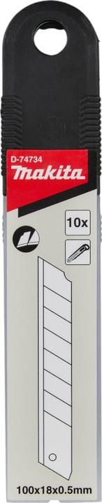 Actual product image Makita 2x Abbrechklingen 20 Stk. Ersatzklingen für Abbrechklingenmesser ( 2x D-74734 ) (Replacement blade)