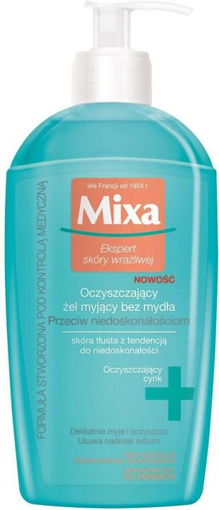Actual product image Mixa Expert Scores Sensitive Cleansing Washing Gel Without Soap Against Imperfections To Score (Cleansing gel, 200 ml)