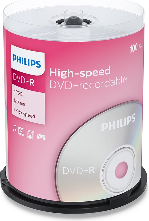 Immagine prodotto Philips 1x10 DVD-R 4.7GB 16x SP (10 x)