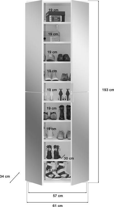 Produktbild Xonox Home Projekt X (152 x 34 x 193 cm)