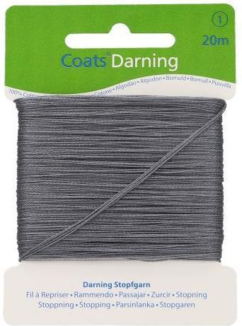 Actual product image MEZ Darning check 20 m 07400 grey 20 m