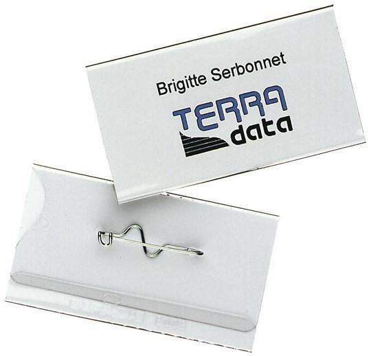 Image du produit Durable Badges nominatifs en feuille dure avec épingle
