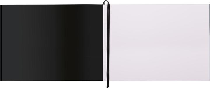 Rhodia Touch Watercolor Book, papier 100% coton grain satiné 300g - A4 paysage, 40 pages - Noir (300 g/m², 100 x)