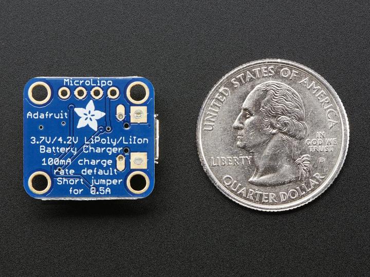 Produktbild Adafruit Micro Lipo w/MicroUSB LiIon/LiPoly (Batteriefach, Diverse)