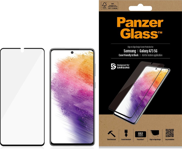 Actual product image PanzerGlass Standard (1 Piece, Samsung Galaxy A73 5G)
