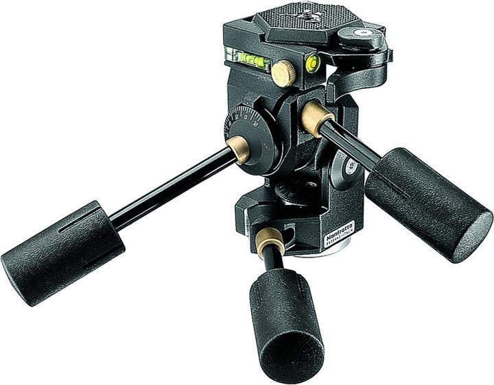 Manfrotto 229, 3-Wege Kopf inkl. Schnellspannplatte (3-Wege-Neiger)