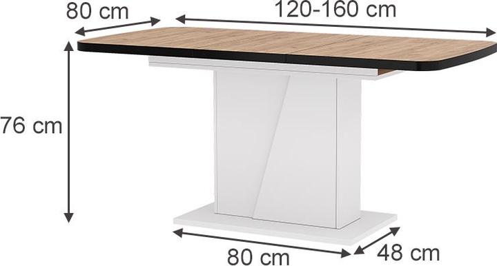 Actual product image Vicco Fenaro dining room table