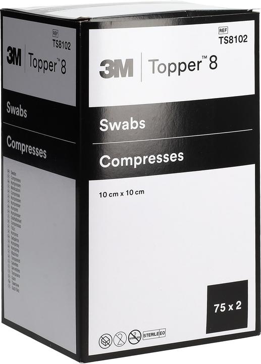 Image du produit Topper 8 NW Compresses 10x10cm stériles 150 pces