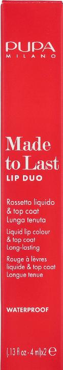 Produktbild Pupa Milano Made to last Lip duo Deep Ruby (004 - Deep Ruby)