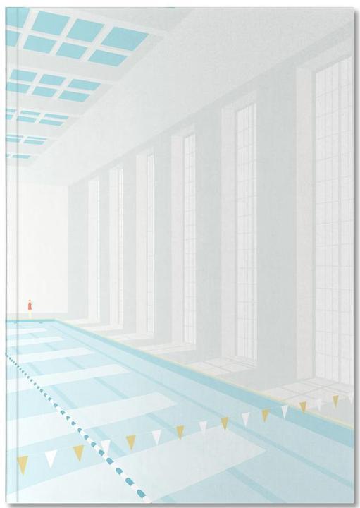 Produktbild Juniqe Svømmehal - Schwimmen (A4, Blanko, Harter Einband)