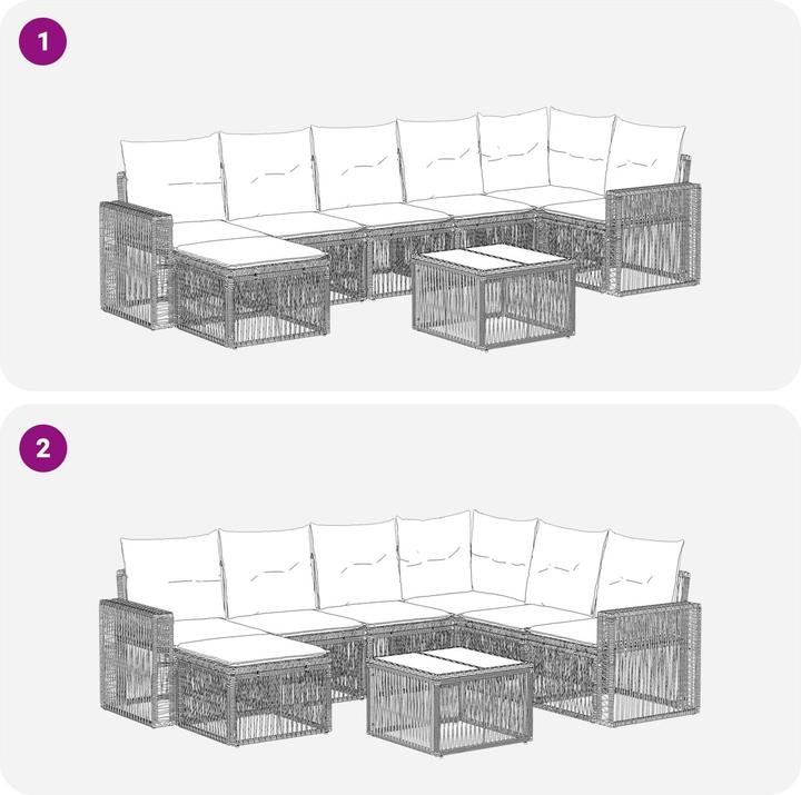 Immagine prodotto vidaXL Gartensofa-set