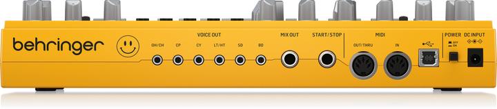 Actual product image Behringer RD-6 -analogue rumpukone, keltainen