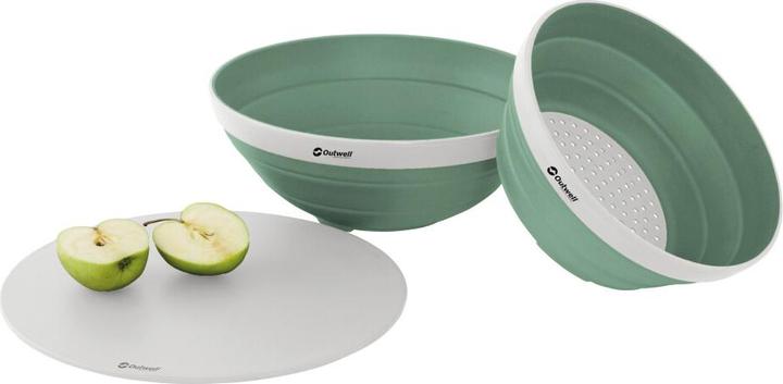 Image du produit Outwell Collaps Bowl & Colander Set Shadow Green