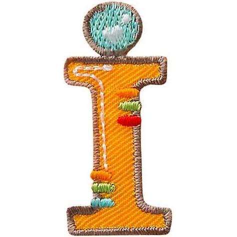 Mono Quick Buchstabe I, Applikationen, Mehrfarbig