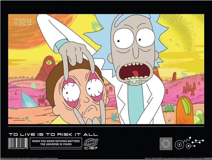 Actual product image Rick And Morty Classrickal Risk It All Paper Print (30 x 40 cm)