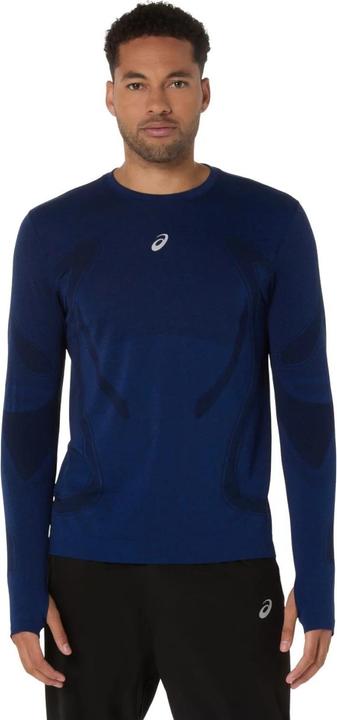 ASICS Performance Road Seamless Langarm-Top Marineblau (M)