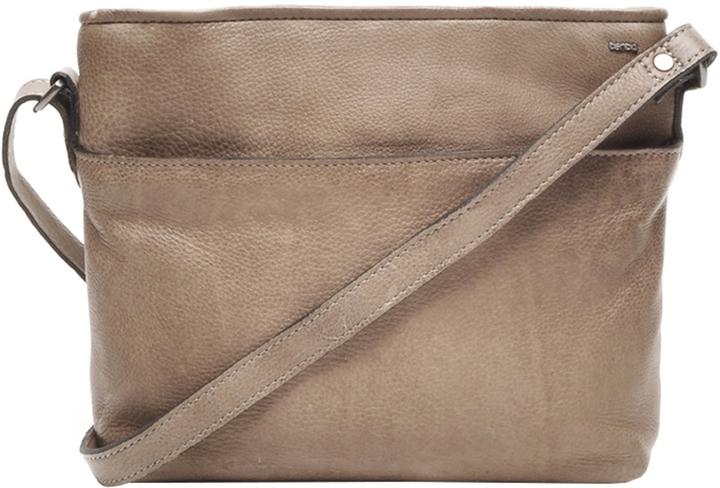 Productafbeelding Berba Kleine Crossbodytas / Schoudertas Dames - Leer - Lucca - Taupe