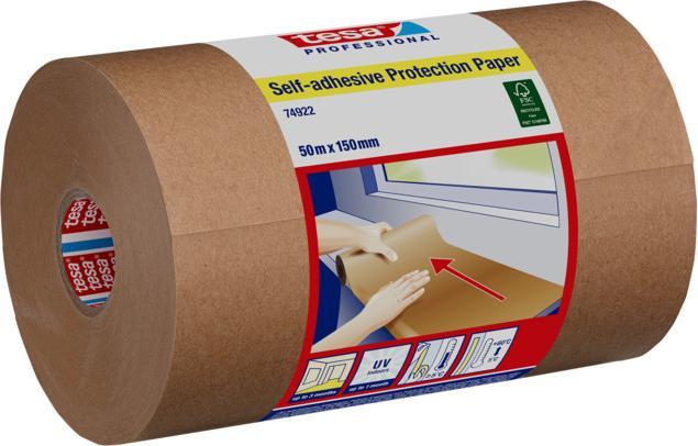 Produktbild tesa Selbstklebendes Schutzpapier 1x Rolle 10 m x 60 cm