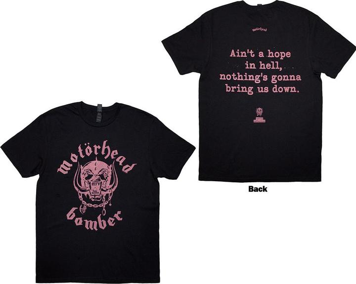 Actual product image Motorhead Bomber Lyric Back Print (M)