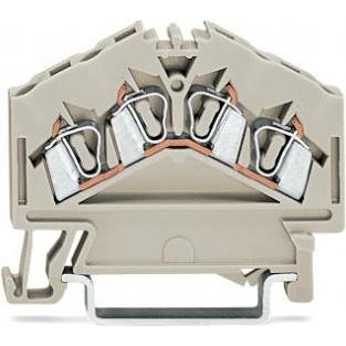 Wago Terminale passante 5 mm morsetto di tensione Assegnazione: L Grigio 280-996 100 pezzi (280-996), Accessori di elettronica + Alloggiamento, Grigio