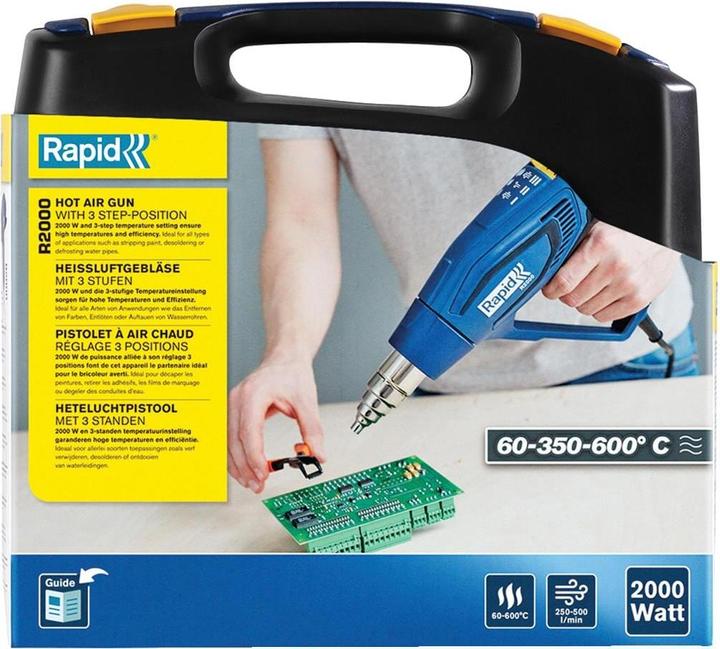 Actual product image Rapid R2000 hot air gun