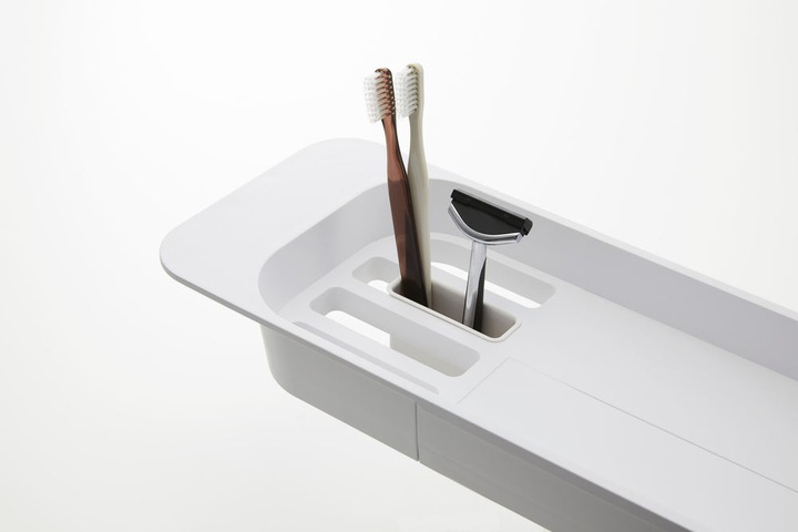 Image du produit Yamazaki Étagère de salle de bain extensible TOWER (75 x 15,5 x 4,5 cm)