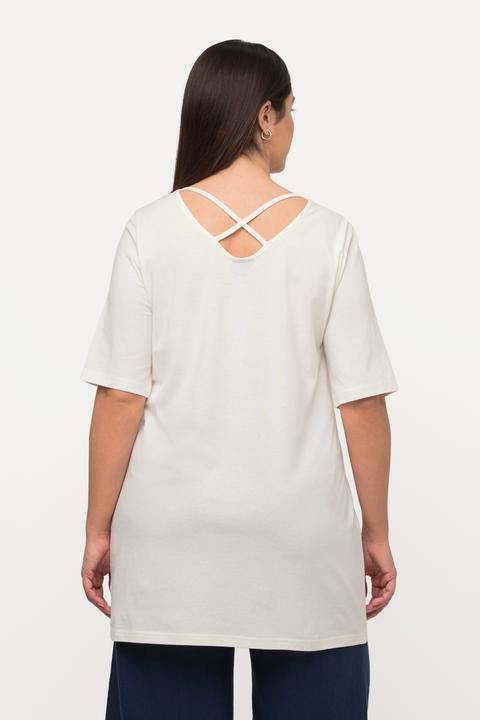 Produktbild Ulla Popken T-Shirt, gekreuzte Rückenbänder, Rundhals, Halbarm (46, 48)