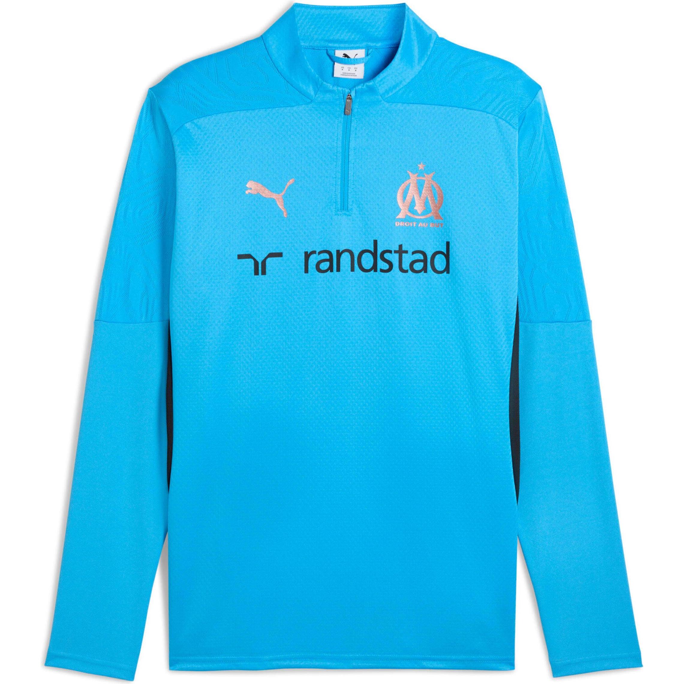 Puma, Herren, Sportshirt, OM Training 1/4 Zip Top (XL), Blau, XL