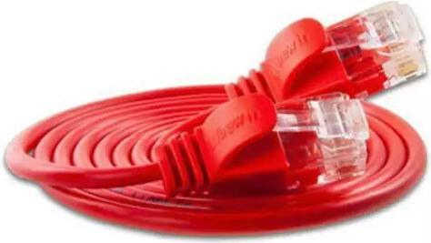 Produktbild Wirewin Slim Patchkabel: UTP, 15cm, rot (U/UTP, CAT6, 0.15 m)