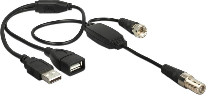 Delock DAB+ Verstärkung mit F-Stecker (Antennenkabel)