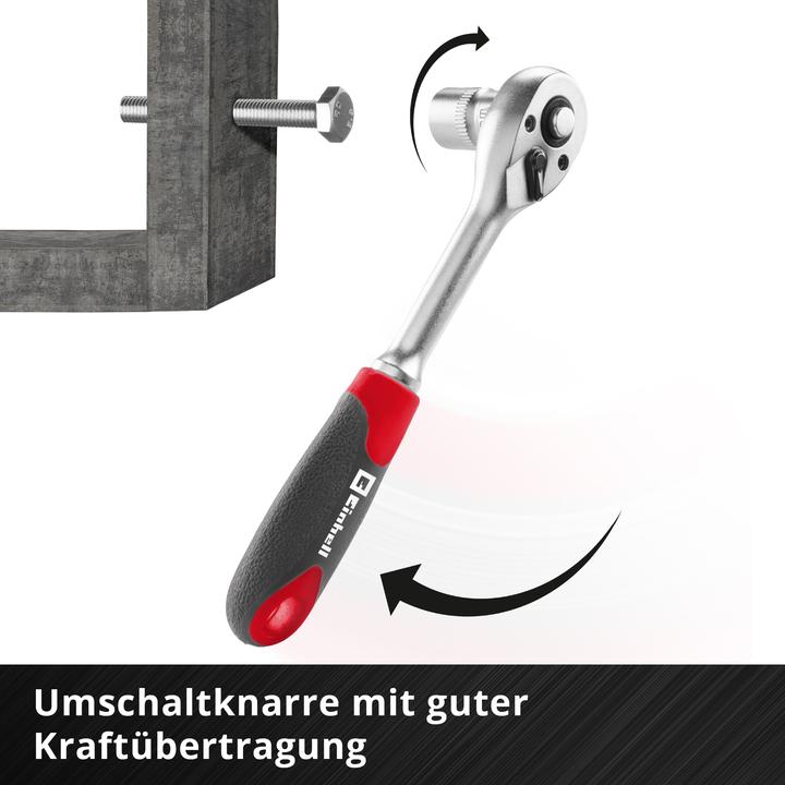 Actual product image Einhell Socket spanner bit socket set 1/4" 37-piece 109022 (13 mm, 11 mm, 8 mm, 7 mm, 5 mm, 4 mm, 12 mm, 6 mm, 10 mm)