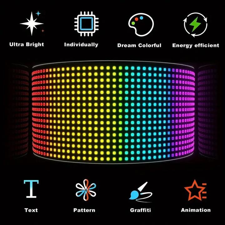 Produktbild Cbx LED Matrix Panel Schild, Text Animations-Display, Multifunktions LED Bildschirm