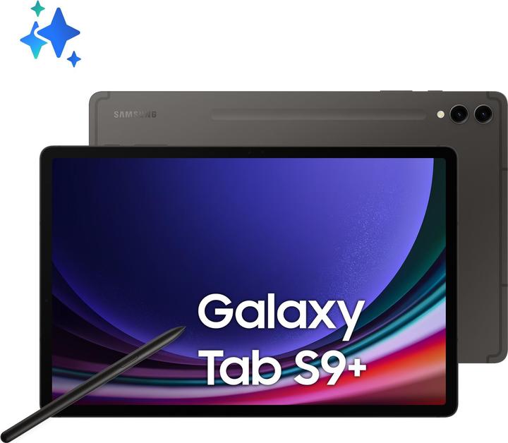 Produktbild Samsung Galaxy Tab S9+ (5G, 12.40", 256 GB, Graphite Grey)