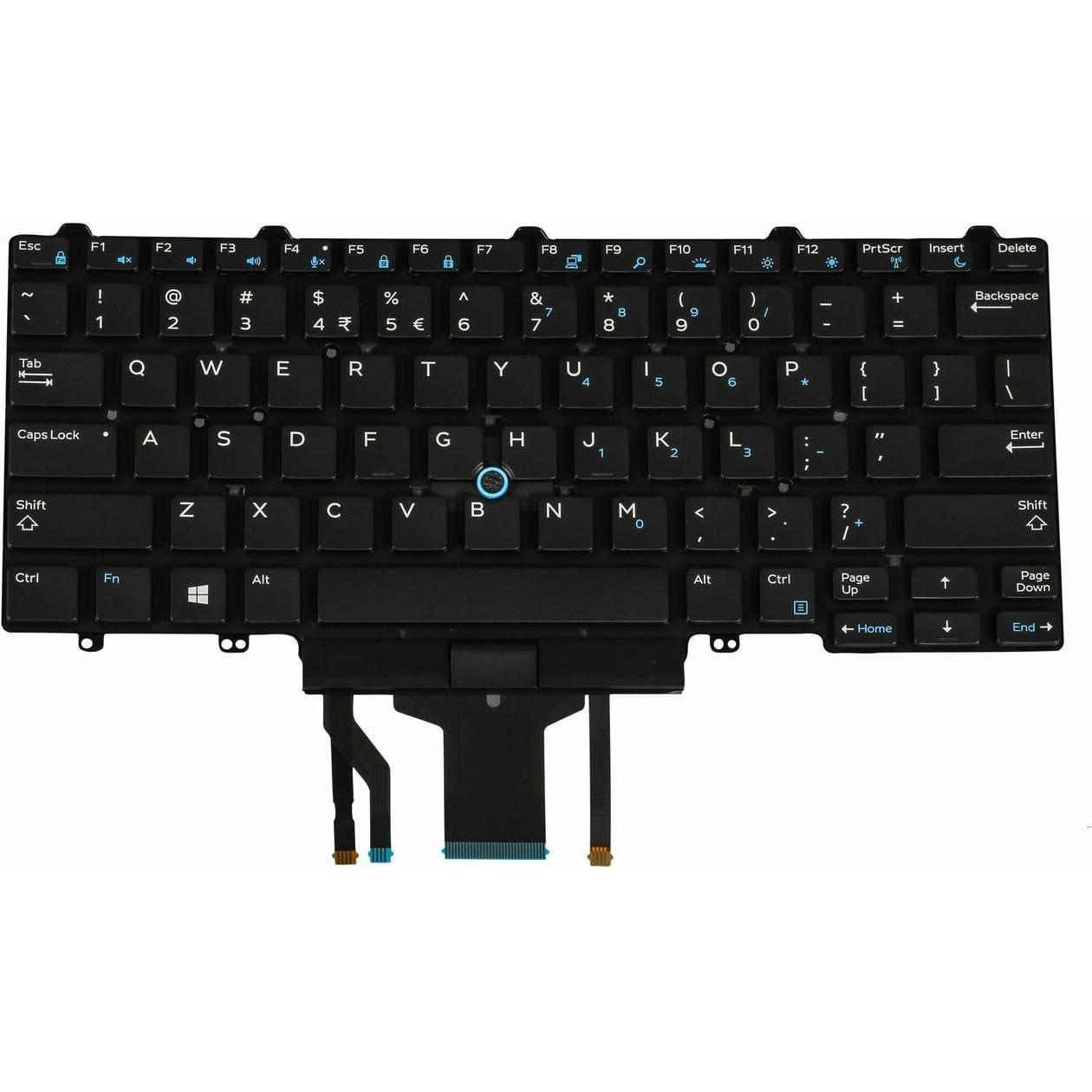 Dell Ersatztastatur Notebook, Notebook Ersatzteile, Schwarz