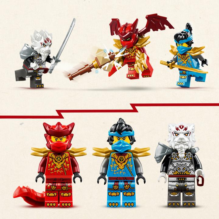 Produktbild LEGO Zilvar auf seinem Drachentier Grimtak (71863, LEGO Ninjago)