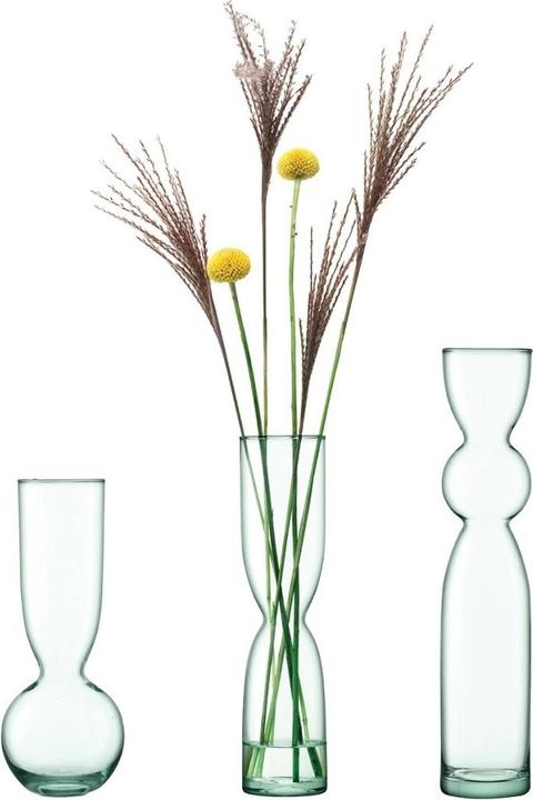 Image du produit LSA Canopy Trio Vase Set H25cm/H30cm/H35cm recy. Optik (3 x)