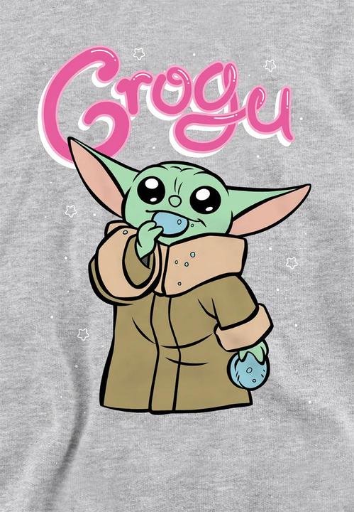 Actual product image Star Wars Childrens/Kids Grogu Bubble Heather Pullover Hoodie (128)