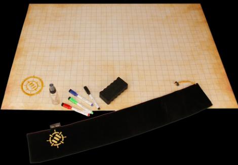 Actual product image Enhance Tabletop RPG Grid Mat Campaign Kit Parchment