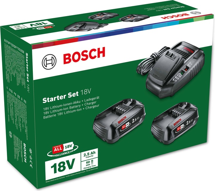 Actual product image Bosch Home & Garden Starter set PBA 18V (2x2.5Ah) + AL 1830 CV (18 V)