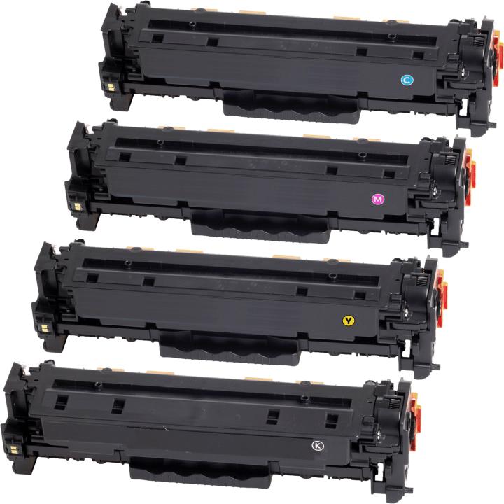 Produktbild Ampertec 4 Kompatible Toner ersetzt Canon 718 Multipack KCMY (BK, C, M, Y)