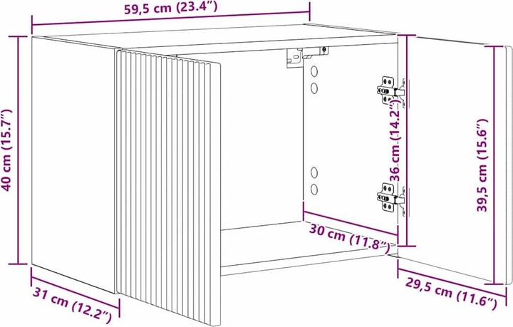 Actual product image vidaXL TV-Schränk (31 x 31 x 40 cm)