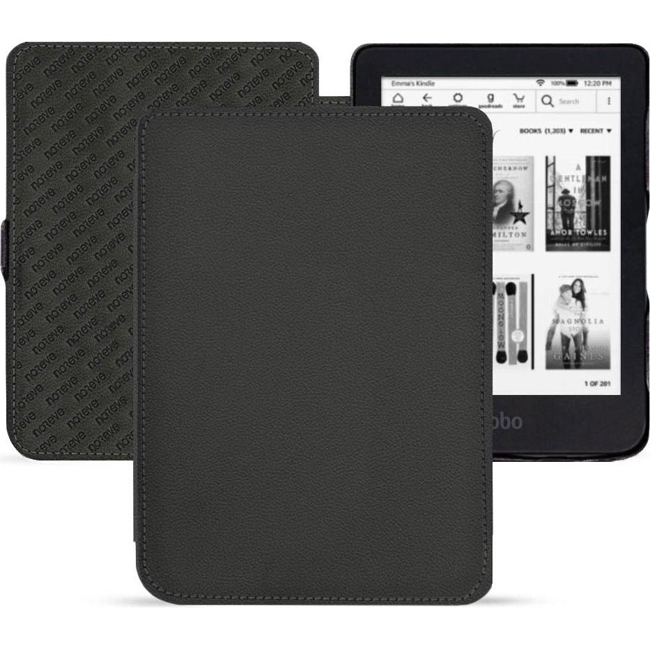 Noreve Lederschutzhülle horizontal (Kobo Clara 2e), Tablet Hülle, Schwarz