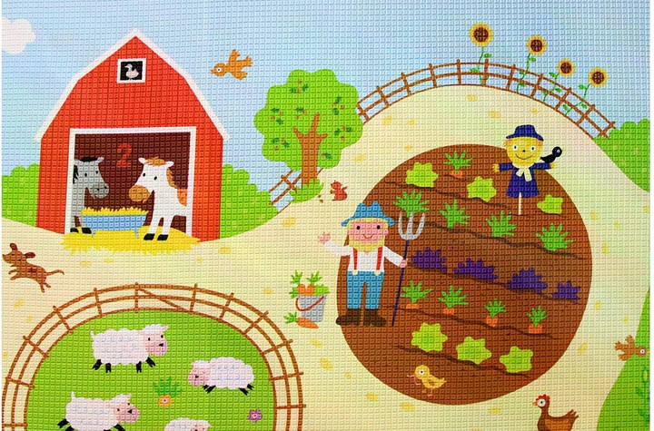 Actual product image Dwinguler Busy Farm (Slim) (180 x 140 cm)