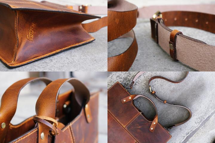 Immagine prodotto Only-Bags.Store Borsa in pelle, borsa a tracolla, borsa a manico alto, regalo di Natale