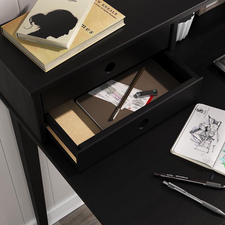 Image du produit IDIMEX Bureau avec 4 tiroirs MILANO (110 x 54 x 91 cm)