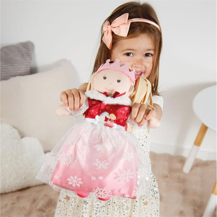 Produktbild Heless Winterprinzessin Lumi Puppenkleid mit Krone und Umhang - Grösse 28-35 cm