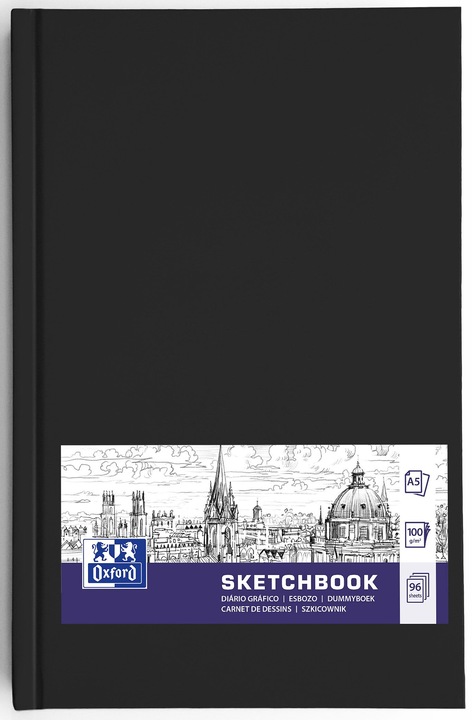 Produktbild Oxford Skizzenbuch (A5, Blanko, Harter Einband)