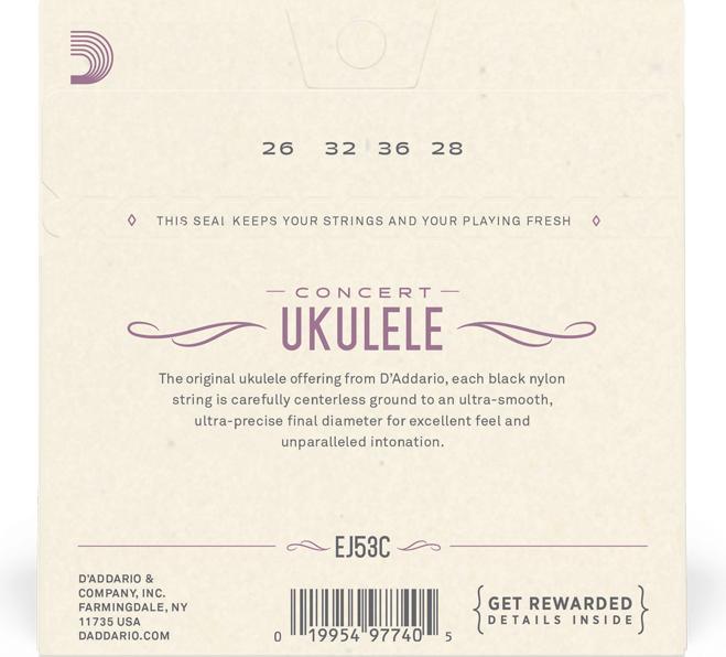 Actual product image D'Addario Ej53c (4 x, Ukelele, 0.03")