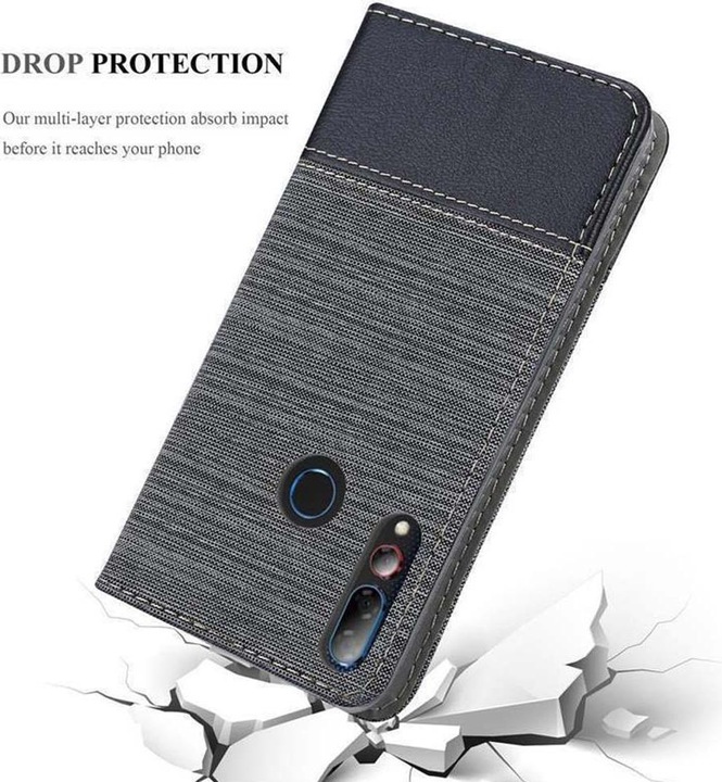 Produktbild Cadorabo Book Jeans Optik Cover (HTC Desire 19+)