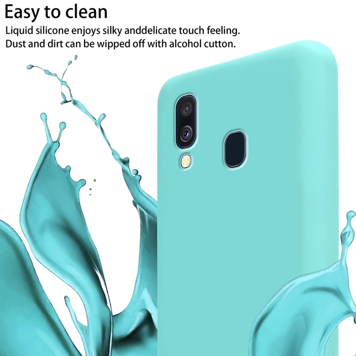 Actual product image Cadorabo TPU Cover Mobile Phone Chain Liquid (Samsung Galaxy A40)